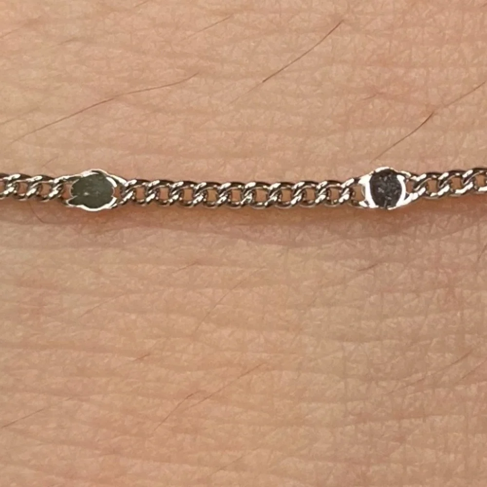 Antian Accessories™ 925 Sterling Silver White Gold Color Bracelet